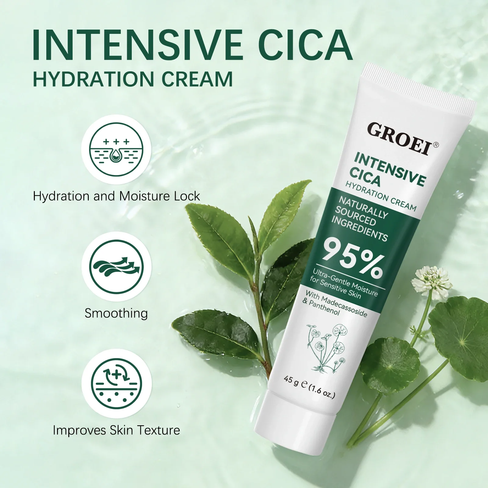 Skincare Glow Glowing - GROEI สโนว์กราส มอยส์เจอร์ไรซิ่ง ครีม 45 กรัม