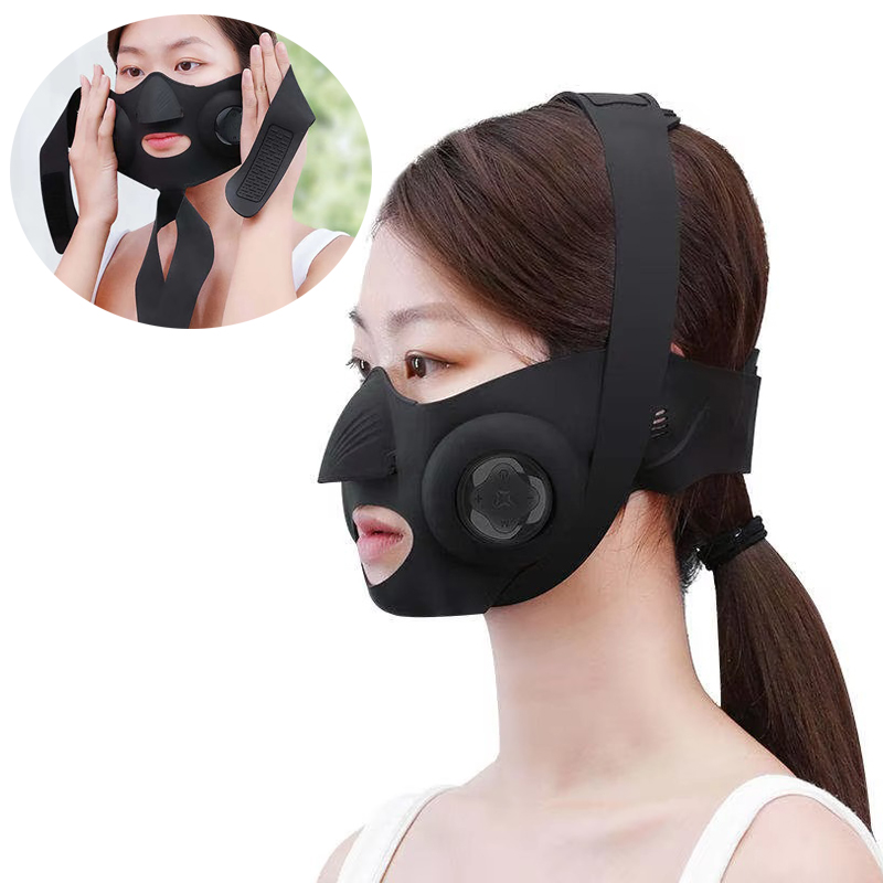 Skincare Viral Tiktok - ใหม่รูปตัววียกกระชับหน้ากากใบหน้าไฟฟ้า EMS ไมโครกระแสการสั่นสะเทือนต่อต้านริ้วรอยการดูแลผิวเครื่องนวดหน้า