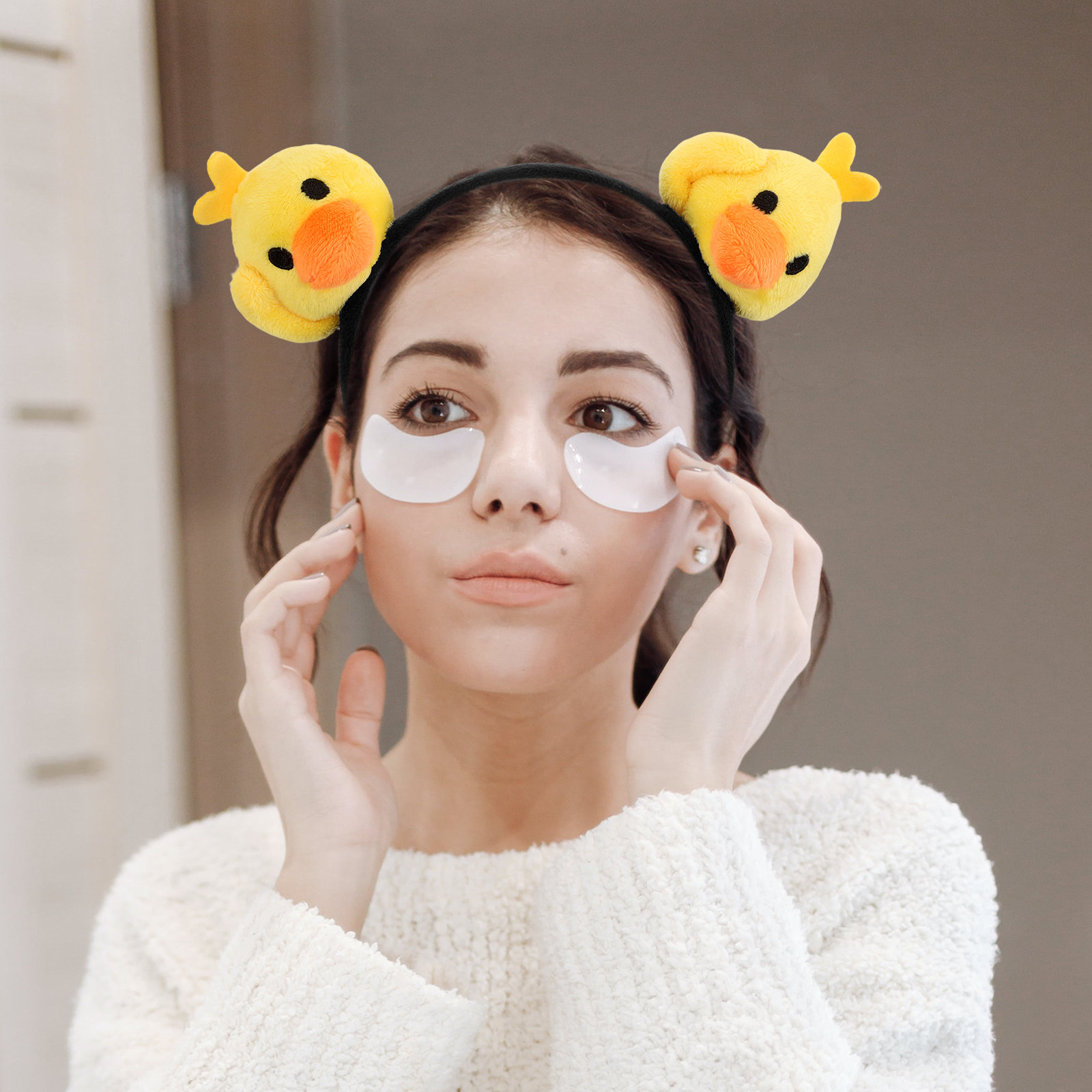 ที่คาดผมลายการ์ตูนเป็ดสีเหลือง - Skincare Animate บทวิจารณ์และราคา