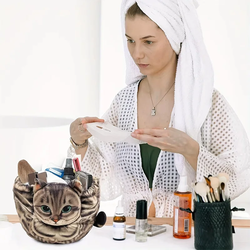 กระเป๋าเก็บเครื่องสำอางรูปแมว, - Skincare Animate บทวิจารณ์และราคา