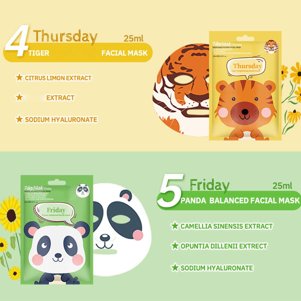 1/7 ชิ้นมาส์กหน้าแผ่นมาส์กบำรุ - Skincare Animate บทวิจารณ์และราคา
