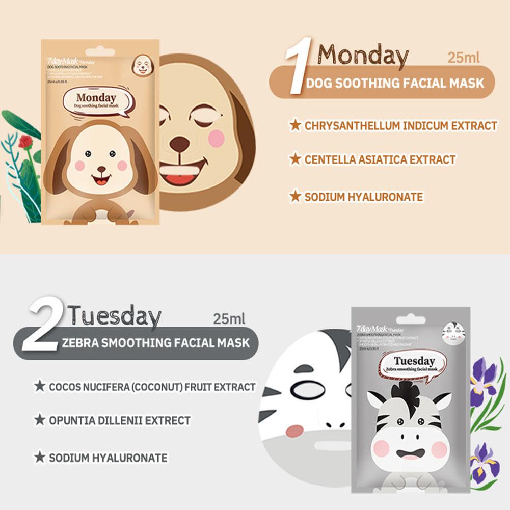 1/7 ชิ้นมาส์กหน้าแผ่นมาส์กบำรุ - Skincare Animate บทวิจารณ์และราคา